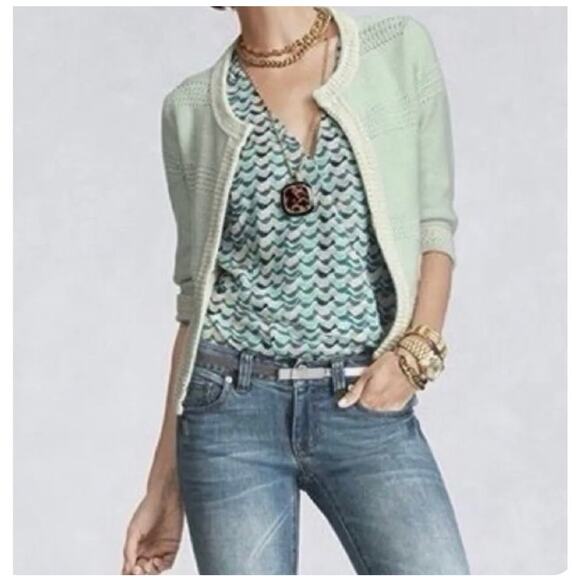 CAbi Light Blue Textured Cardigan - Picture 2 of 8